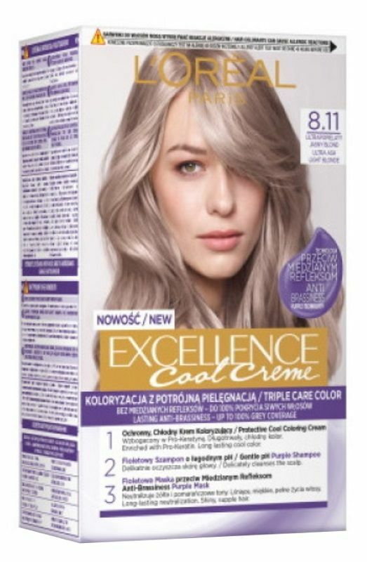 LOréal Excellence Farba do włosów Cool Creme 8.11