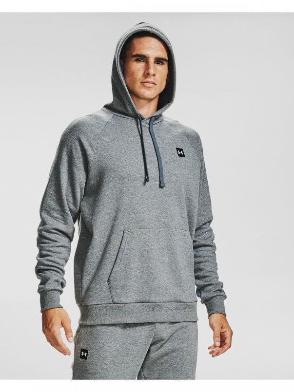 Męska bluza treningowa UNDER ARMOUR Rival Fleece Hoodie - szara