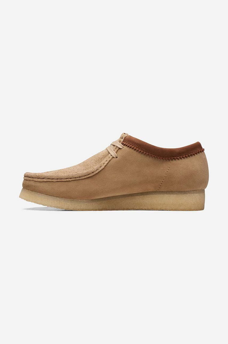 Clarks Originals mokasyny zamszowe Wallabee kolor brązowy 26170538