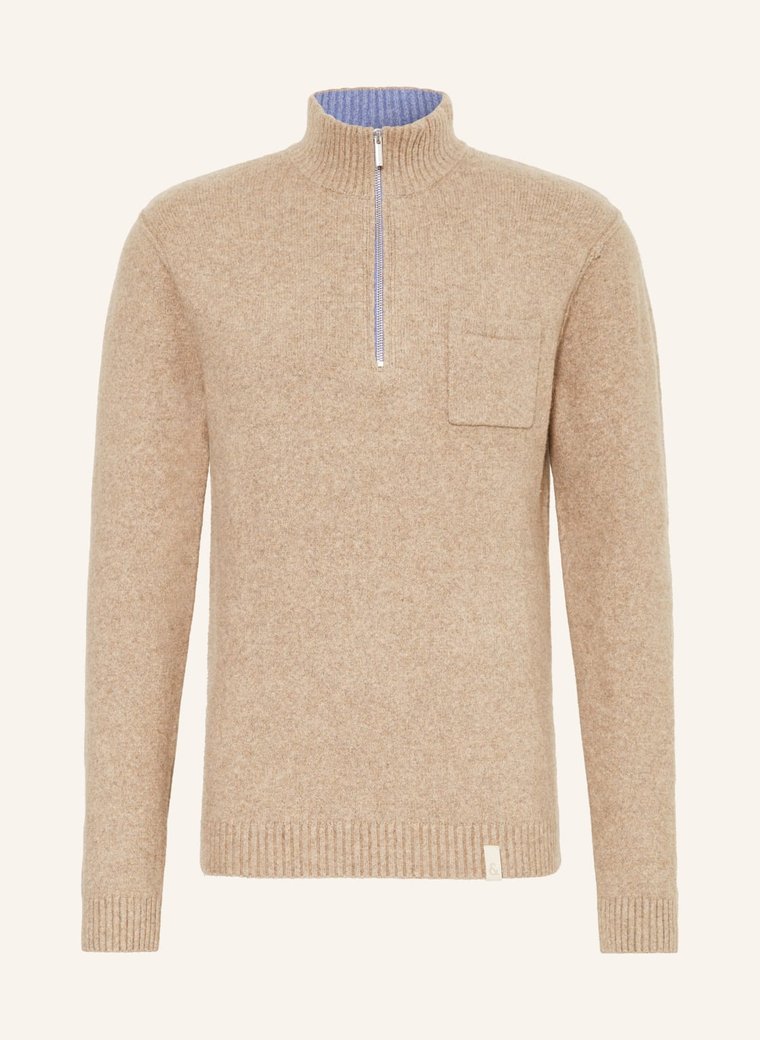 Colours & Sons Sweter Typu Troyer beige