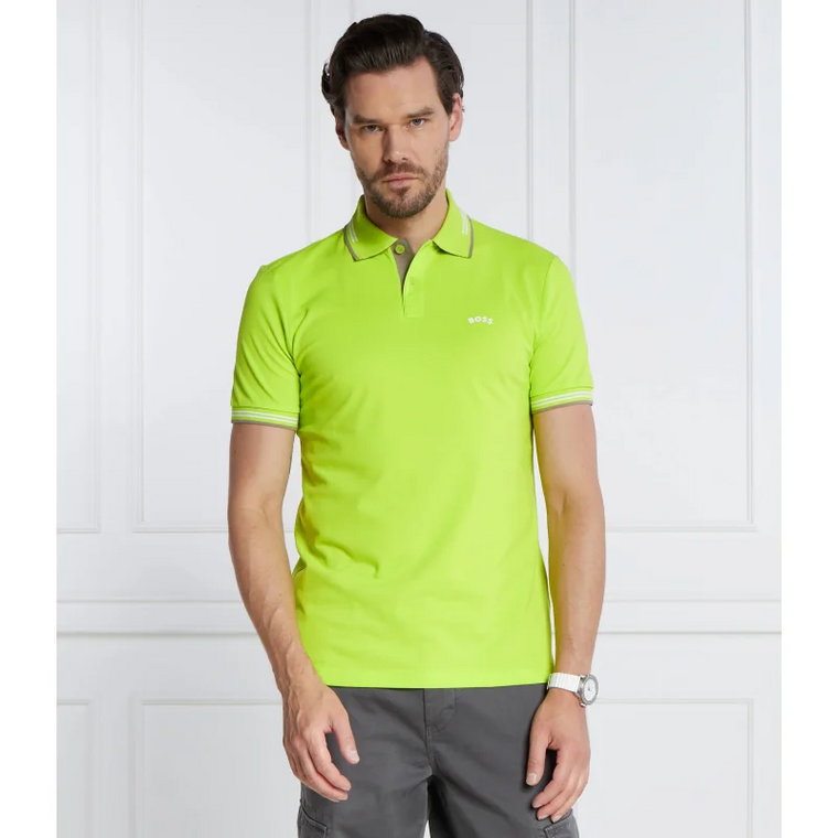 BOSS GREEN Polo Paul Curved | Slim Fit | stretch