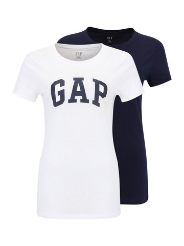 Gap Tall Koszulka 'FRANCHISE'  granatowy / biały