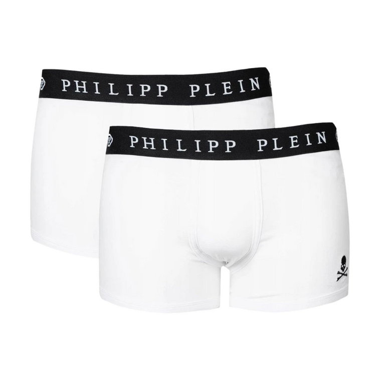 Stylowe męskie bokserki, Biały Philipp Plein