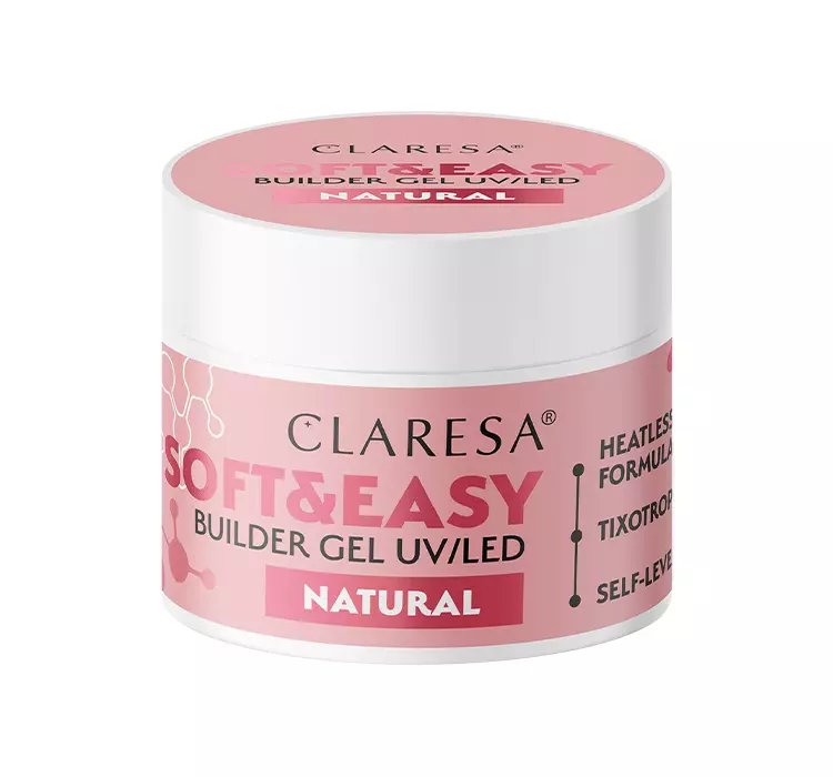 CLARESA SOFT & EASY ŻEL BUDUJĄCY UV/LED NATURAL 45G