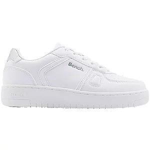 Białe sneakersy bench ze srebrnymi elementami - Damskie - Kolor: Białe - Rozmiar: 38