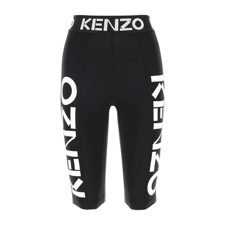Czarne legginsy z elastycznym materiałem Kenzo