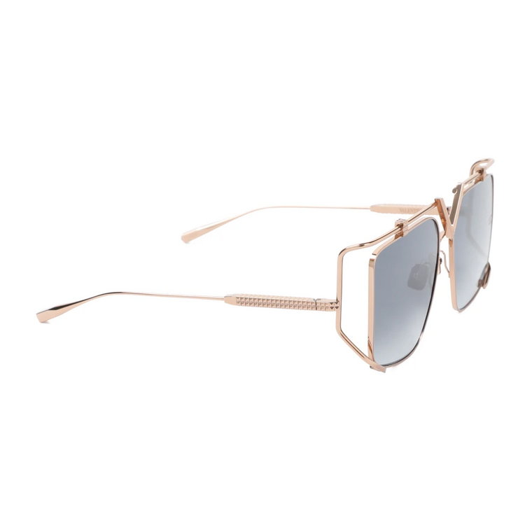 Metalowe okulary przeciwsłoneczne z ozdobnymi ćwiekami Valentino