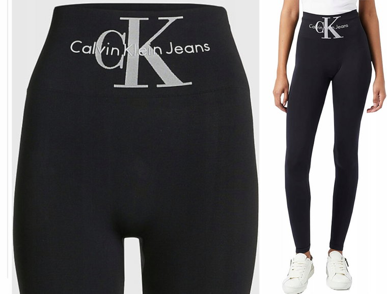 Ck Calvin Klein Leginsy Damskie Microfibe Black XL