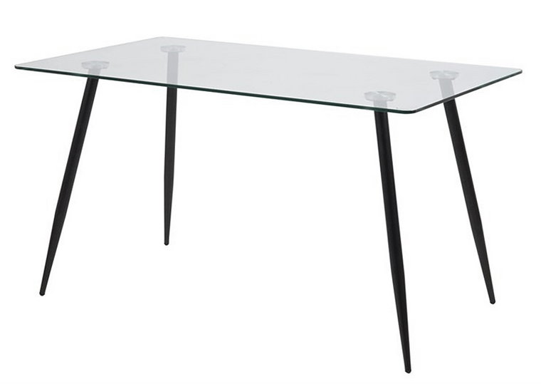 Szklany stół Ramis 80x140 cm - czarny