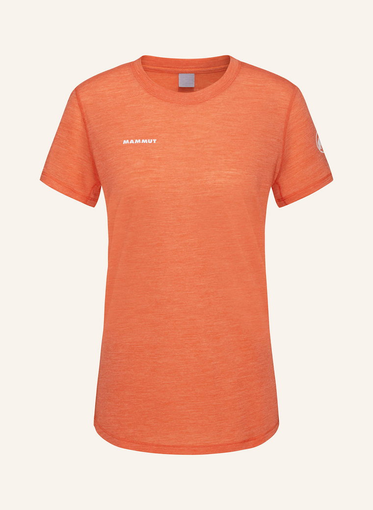 Mammut T-Shirt Tree Wool Z Wełną Merino orange