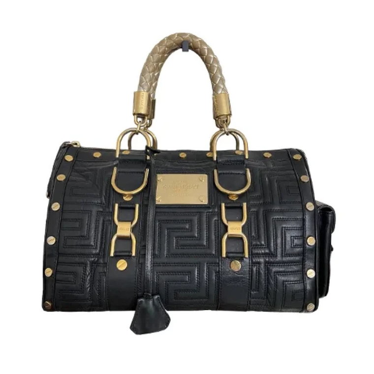 Pre-owned Leather handbags Versace Pre-owned