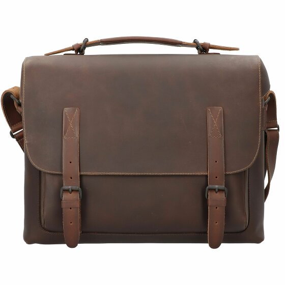 aunts & uncles The Workmates Big Fella Briefcase Leather 39 cm Laptop Compartment coffee