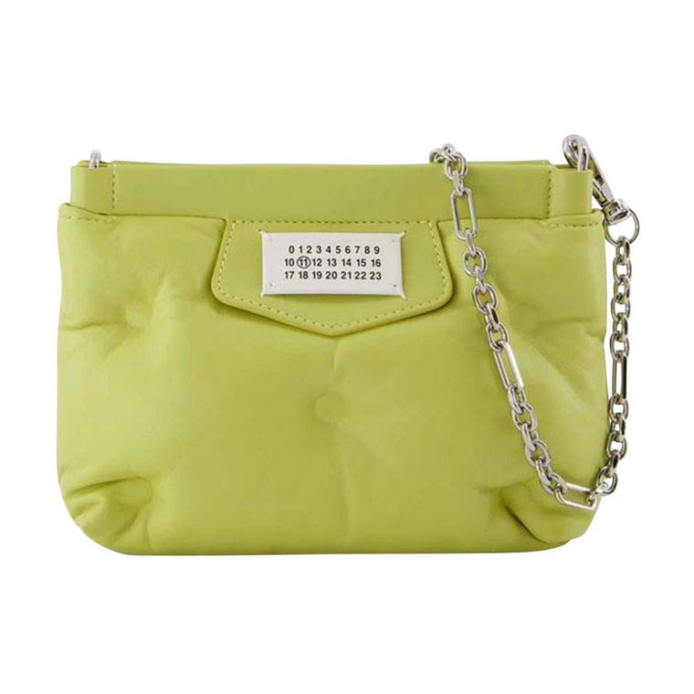 Glam Slam Red Carpet Mini Bag in Yellow Leather Maison Margiela