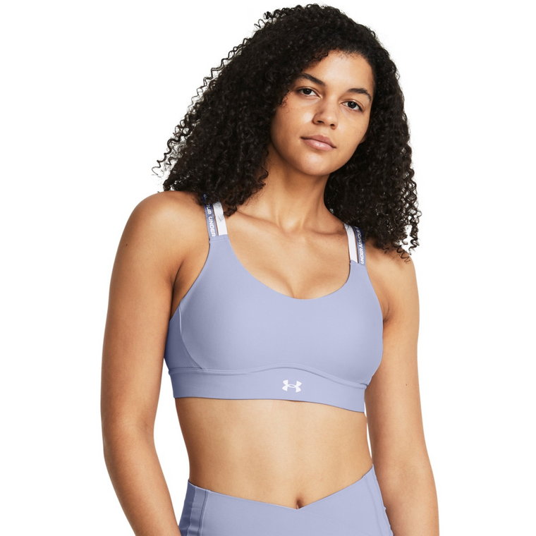 Biustonosz treningowy Under Armour UA Infinity Mid 2.0 Rib Bra - fioletowy