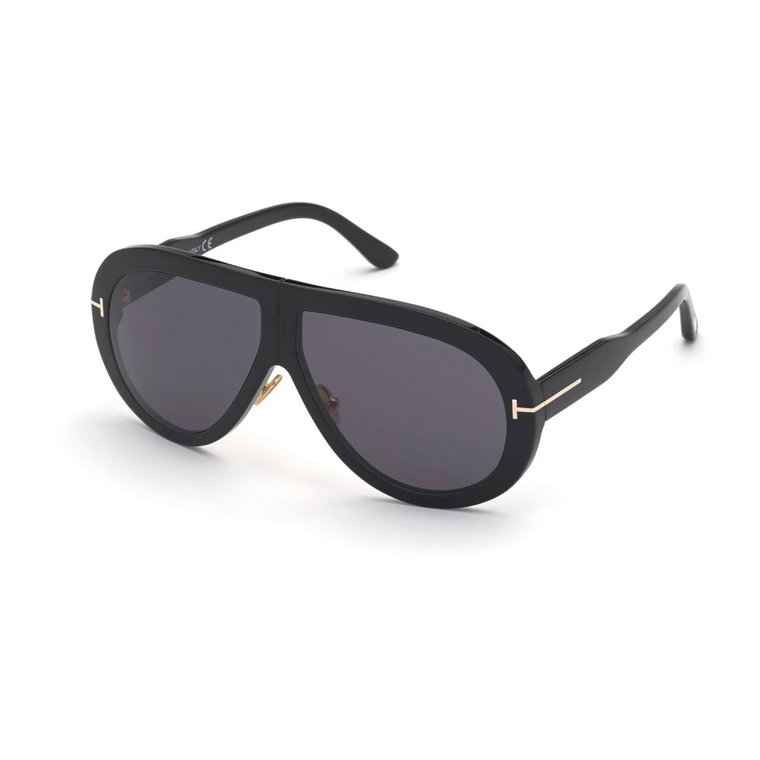 Eleganckie czarne okulary przeciwsłoneczne Tom Ford