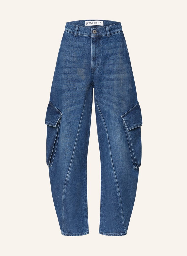 Jw Anderson Jeansy Bojówki blau