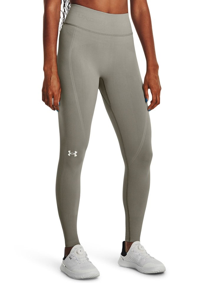 Under Armour Legginsy sportowe "Train Seamless" w kolorze khaki