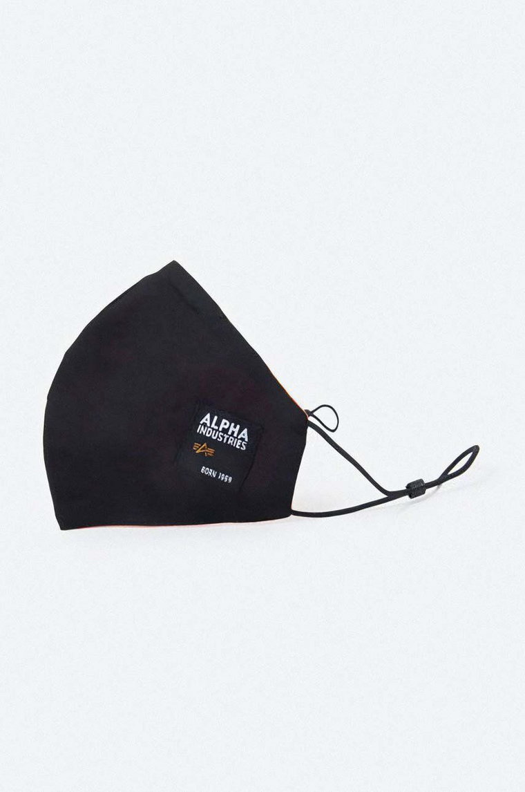 Alpha Industries maseczka ochronna wielorazowego użytku Label Face Mask 128941.03-CZARNY