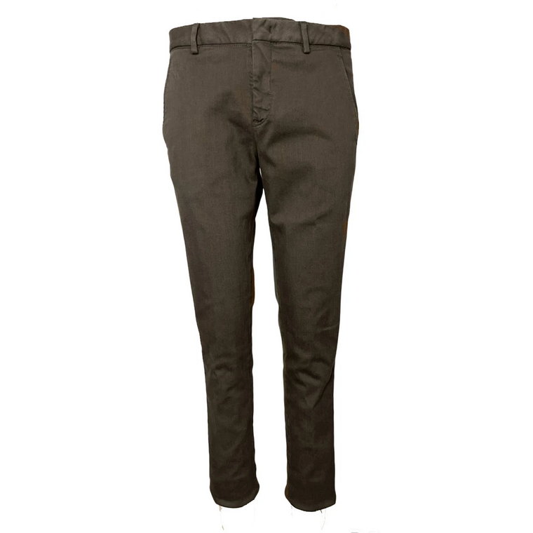 Spodnie Chinos Wonder Fit - Ciemnobrązowe Pt01