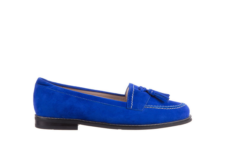 Lordsy Bayla-018 1556-X7 Royal Blue 018516, Niebieski, Skóra naturalna