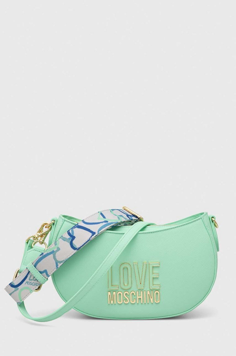 Love Moschino torebka kolor turkusowy