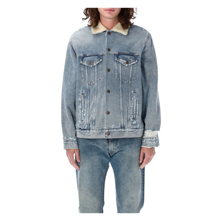 Jasnoniebieska kurtka jeansowa MM6 Maison Margiela