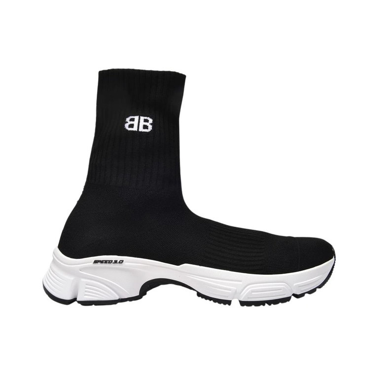 Czarne/Białe/Czarne Buty Sportowe Speed 3.0 Balenciaga