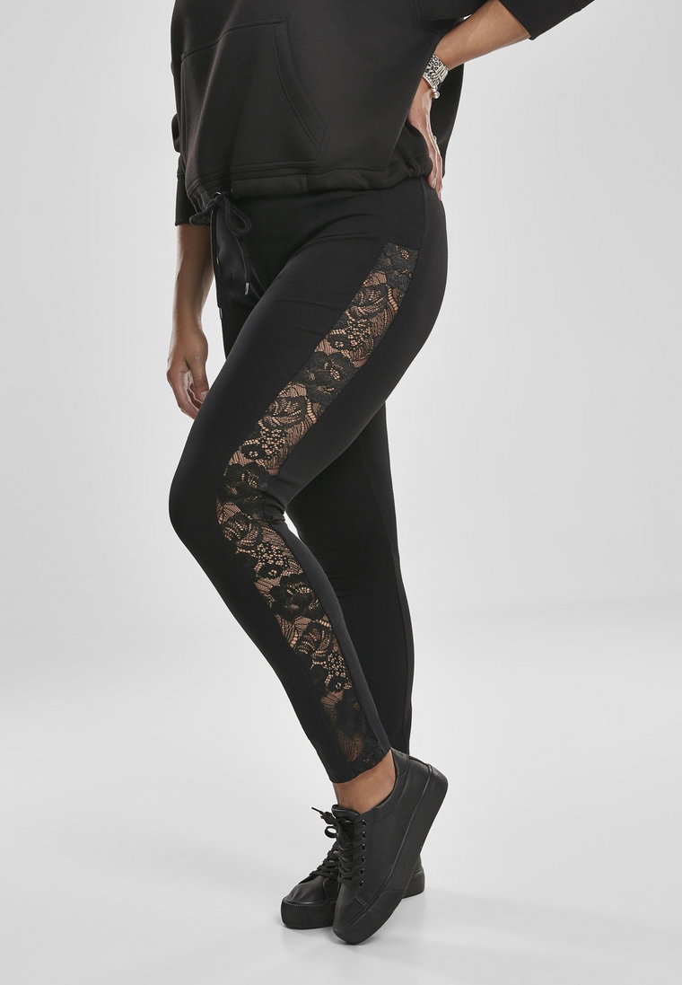 Spodnie Legginsy Damskie Czarne Urban Classics TB3216