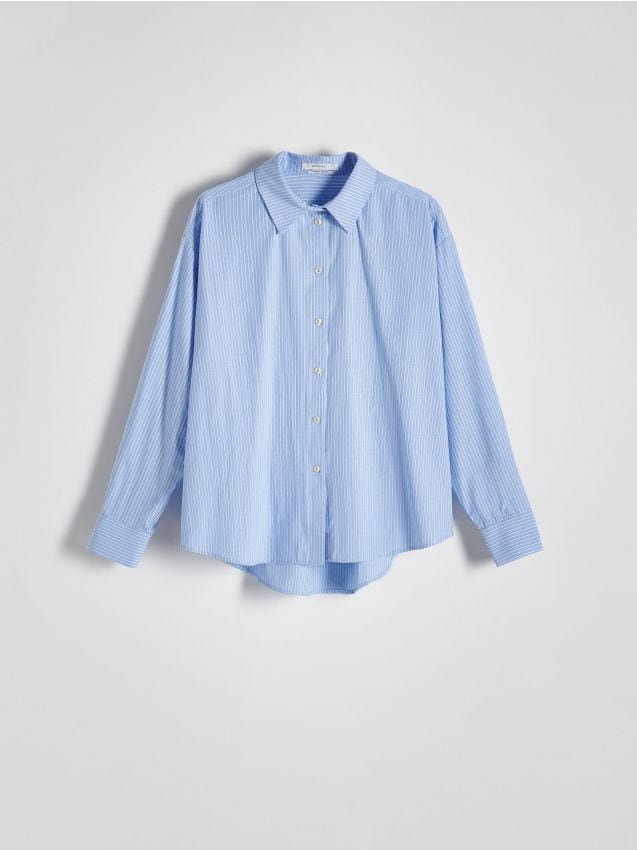 Reserved - Koszula w paski - niebieski