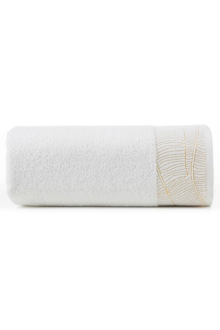 Ręcznik metalic (01) 70x140 cm biały