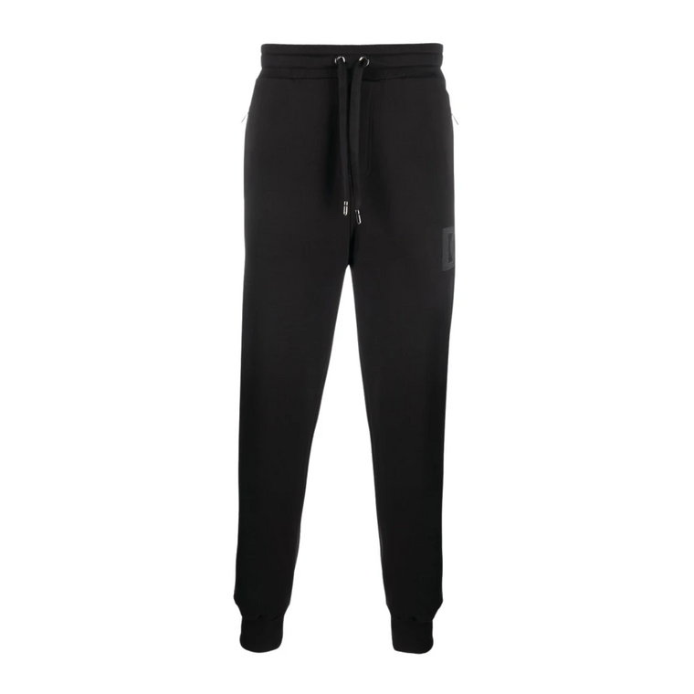 Czarne Spodnie Dresowe - Stylowe i wszechstronne spodnie do biegania Dolce & Gabbana