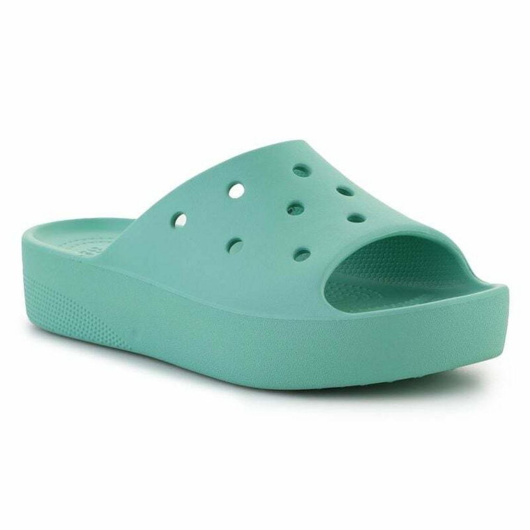 Klapki Crocs Classic Platform Slide W 208180-3UG zielone