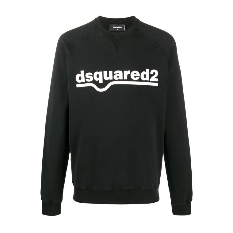 Kultowy Sweter z Nadrukiem Logo Dsquared2