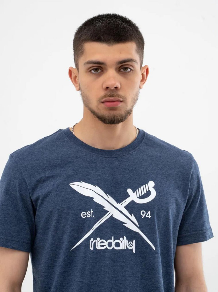 Koszulka Z Krótkim Rękawem Iriedaily Daily Flag Tee Navy Blue