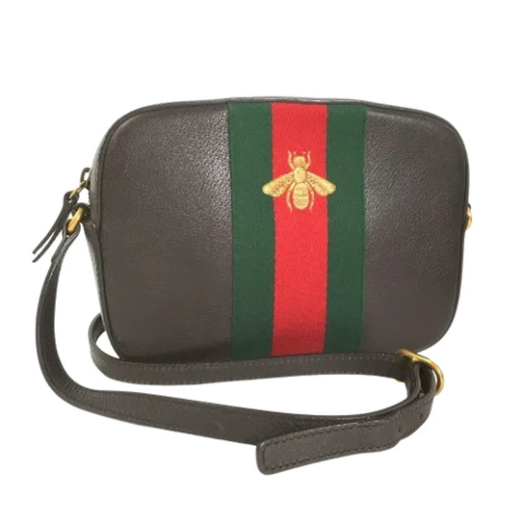 Pre-owned Leather crossbody-bags Gucci Vintage