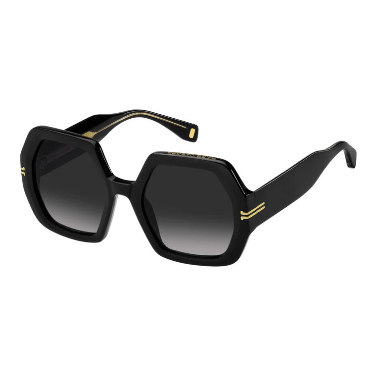 Podkreśl swój styl czarno-szarymi okularami przeciwsłonecznymi Marc Jacobs