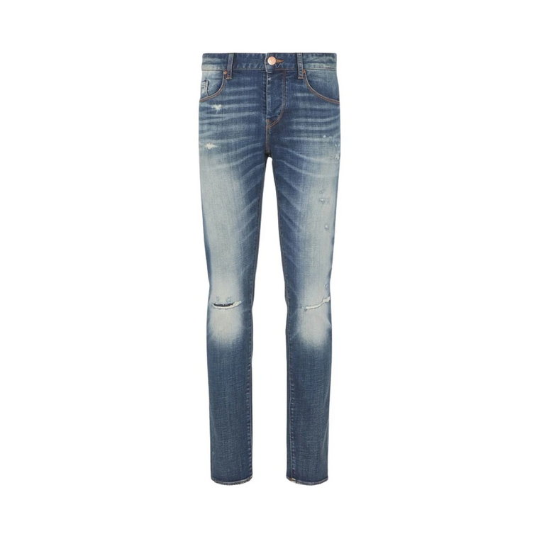 Indigo Denim 5 Kieszenie Jeans Armani Exchange