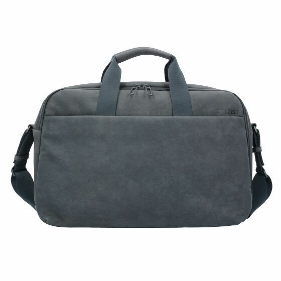 Salzen Workbag Torba biznesowa, skórzana 44 cm z przegrodą na laptopa slate grey