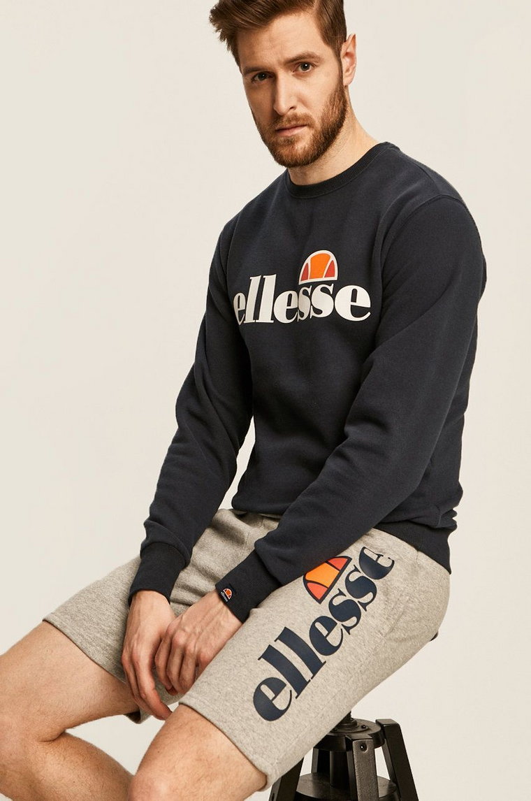 Ellesse bluza męska kolor granatowy wzorzysta