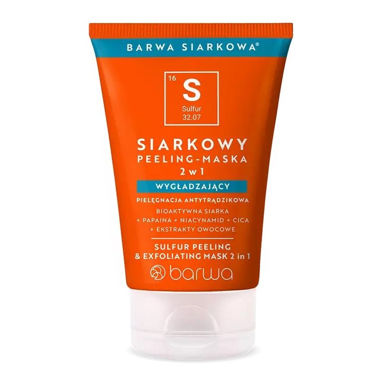 Barwa, Siarkowy Peeling Maska 2w1 Wygładzająca, 120ml