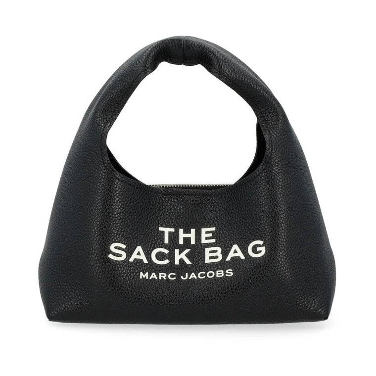 Mini Torba Sack w Czarnym Skórzane Marc Jacobs