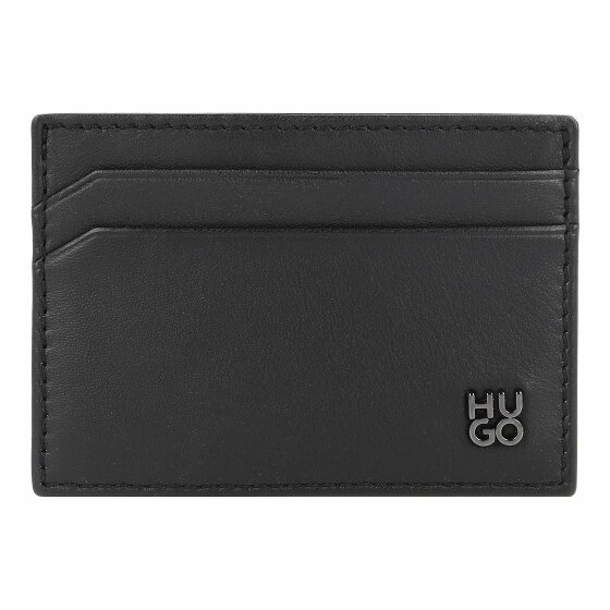 Hugo Etui na karty kredytowe Skórzany 10 cm black