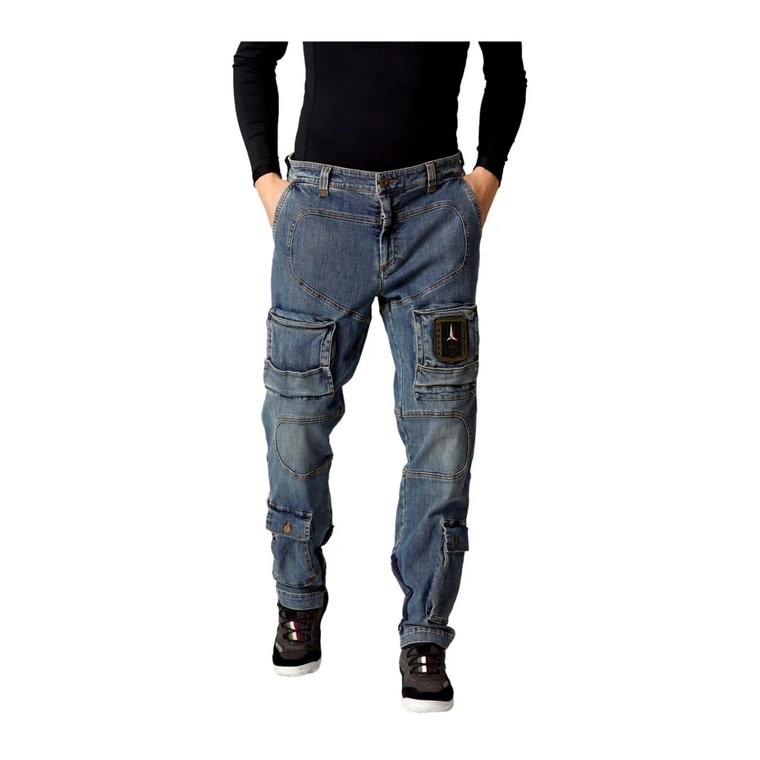 Jeansy Anti-G - Niebieski Denim Aeronautica Militare