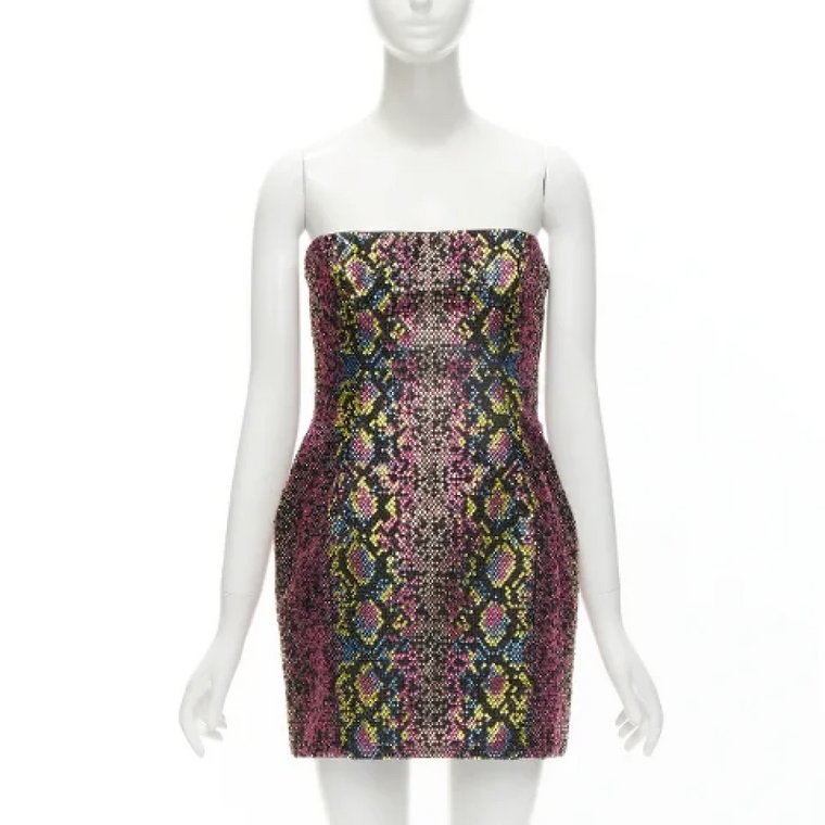 Pre-owned Polyester dresses Versace Pre-owned