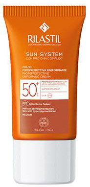 Krem przeciwsłoneczny do twarzy Rilastil Sun System Colour Emulsion SPF50+ 40 ml (8428749850809). Kosmetyki do ochrony przeciwsłonecznej