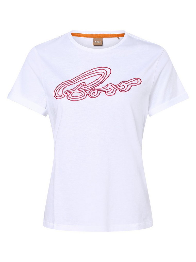 BOSS - T-shirt damski  C_Esummer_EOSP, biały