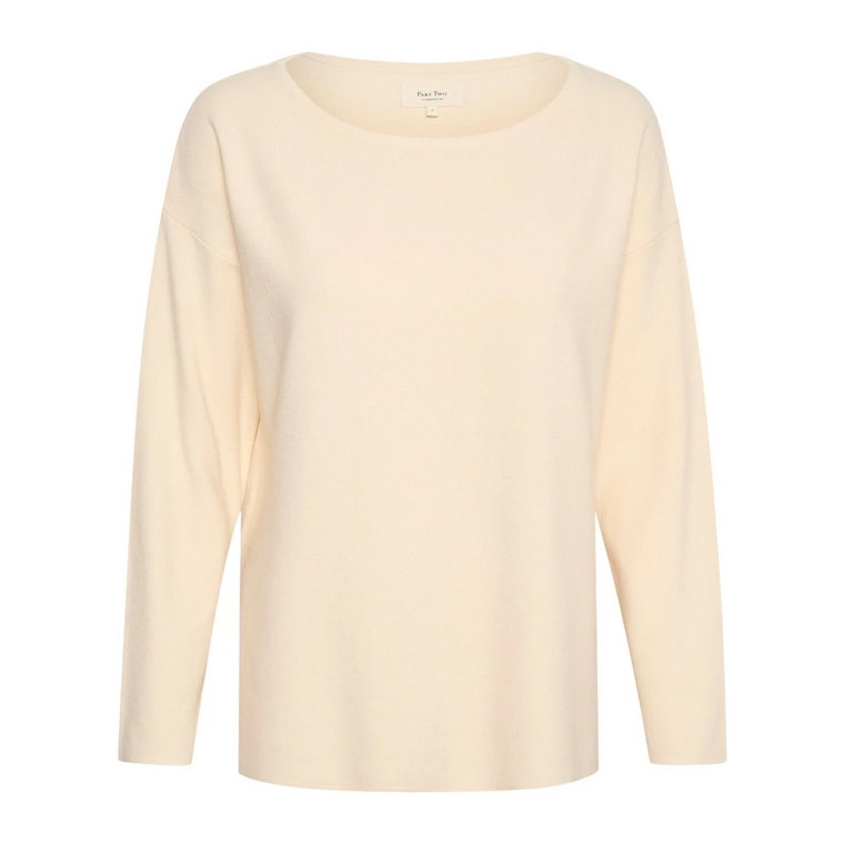 Luźny sweter z długim rękawem w kolorze Whitecap Gray Part Two
