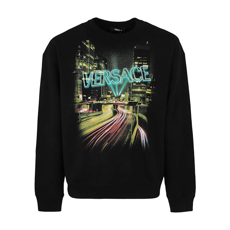 City Lights Print Sweatshirt Versace