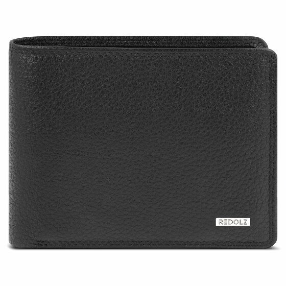 Redolz Leather Essentials Portfel Ochrona RFID Skórzany 11.5 cm black