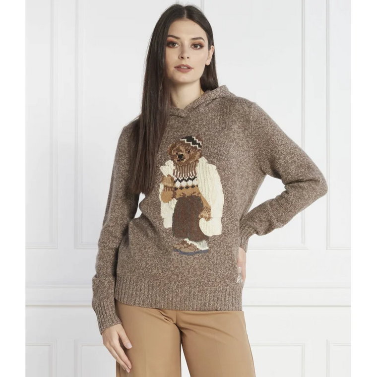 POLO RALPH LAUREN Wełniany sweter BLEND | Regular Fit | z dodatkiem kaszmiru